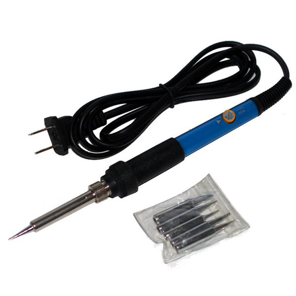 

5 in 1 220v 60w adjustable temperature electric soldering iron internal heating solder station repair tool with 5 tip new