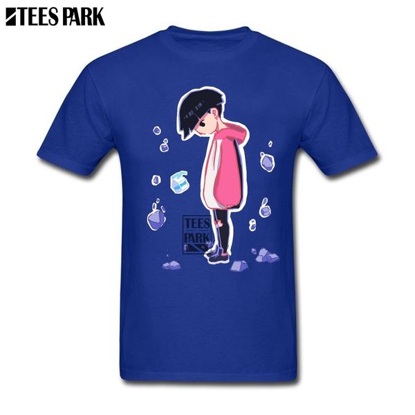

рубашка для мужчин mob psycho 100 аниме забавный тис эстетическая t shirt плюс размер новичок мужские футболки лучшая цена