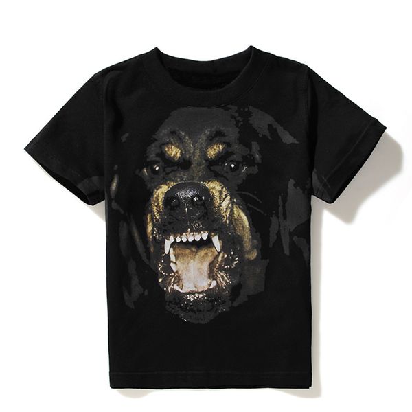 

luxury mens designer t shirts men women hip hop t shirt 3d print rottweiler designer shirt, White;black