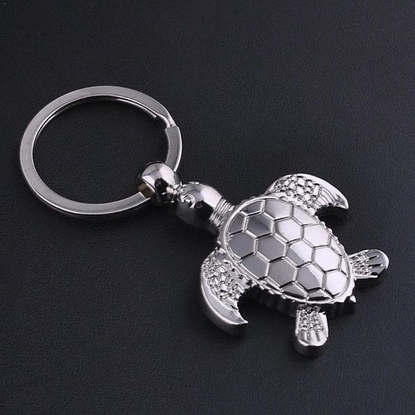 

longevity turtle keychain key ring creative car keychain key accessories popular jewelry pendant para mujer chaveiro llaver n7j0, Silver