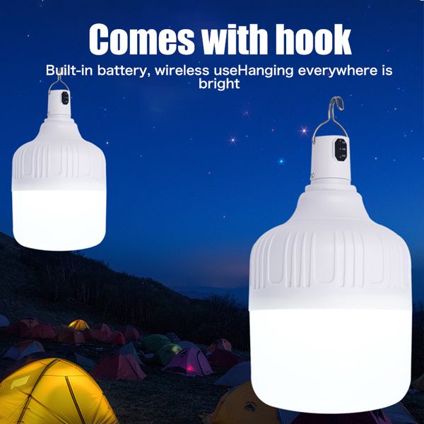 

5 modes portable lantern camping lamp tent light emergency reading repairing lamps power display waterproof hang