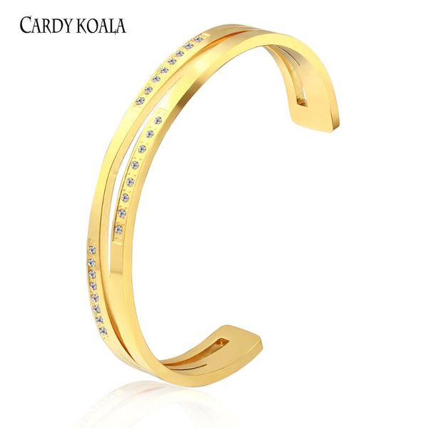 

adjustable 10mm women bracelet stainless steel open bangle wristband jewelry women accessorie, Black