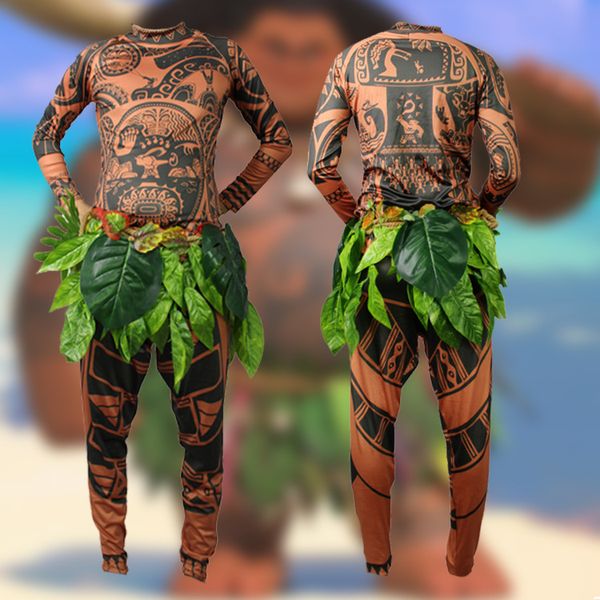 

theme costume moviemaui costumecostumes cosplay kid baby children boys full sets halloween party men fancy bodysuit, Black;red