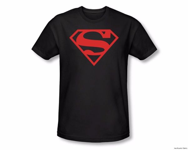 

2019 new fashion brand popular style man t-shirt superman black red size movie t shirt o-neck streetwear t-shirt