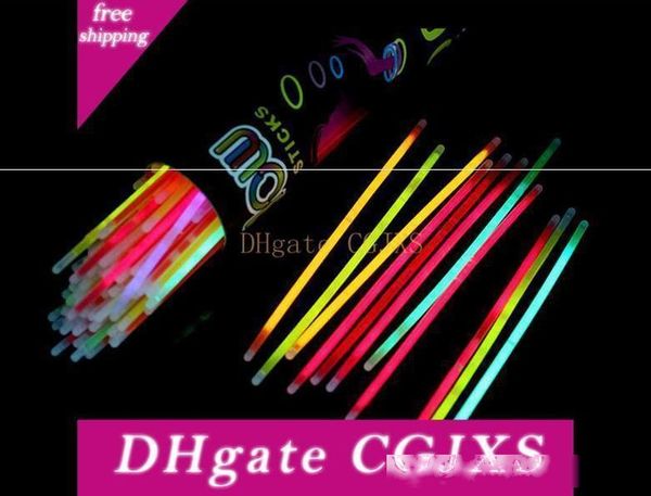 

multi color glow stick bracelet necklaces neon party led flashing light stick wand novelty toy led vocal concert led flash sticks 2018