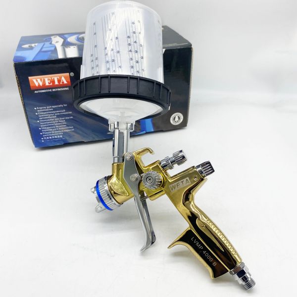 

weta 4000g car spray gun with adapter no wash cup sprayer painting 1.3mm