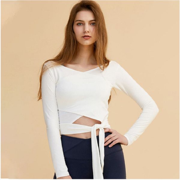 

salspor women yoga shirts solid slim sports high impact long sleeve training running bodybuilding athletic gym crop top, White;red