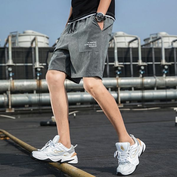 

мужской летней одежды шорты и шорты одежда shortssports прилив мальчиков потерять пляж средний брюки летние тонкие случайные обрезанные брюк, Blue