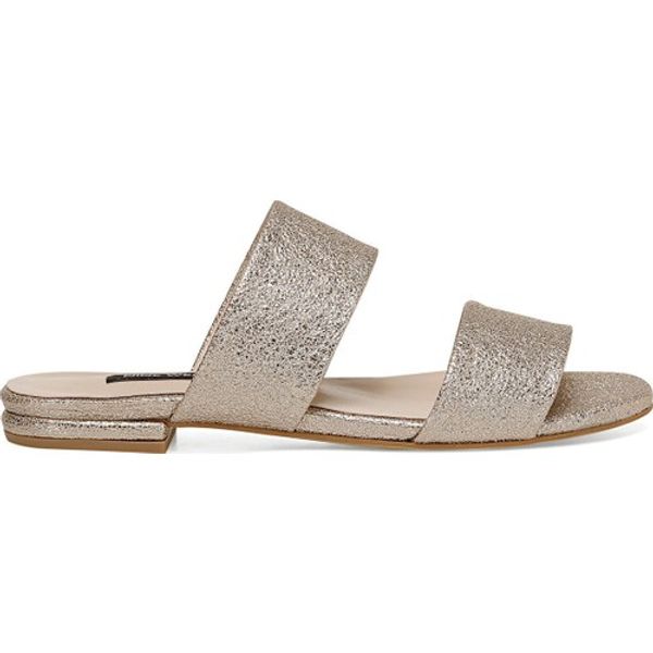 

nine west archi gold-silver women 's slippers casual, Black