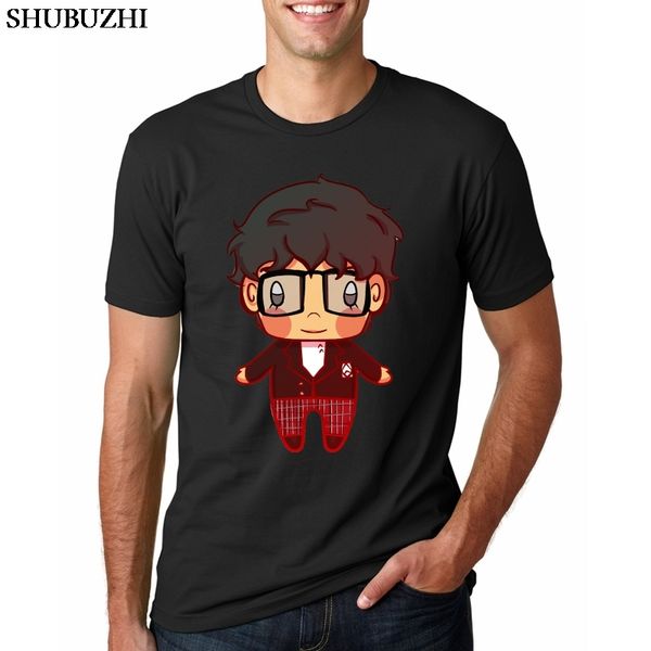 

persona 5 hero- red mens black t shirt size s-3xl short sleeve cotton hip hop t-shirt print 100% cotton o-neck tee shirt