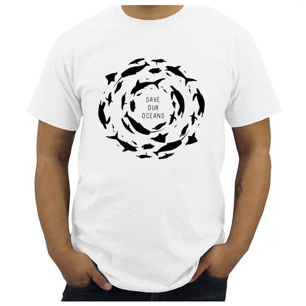 

сохранить океанах акулы киты черепахи силайф t-shirt мужчины с коротким рукавом плюс размер лето круглый шеи повседневный t рубашки тис