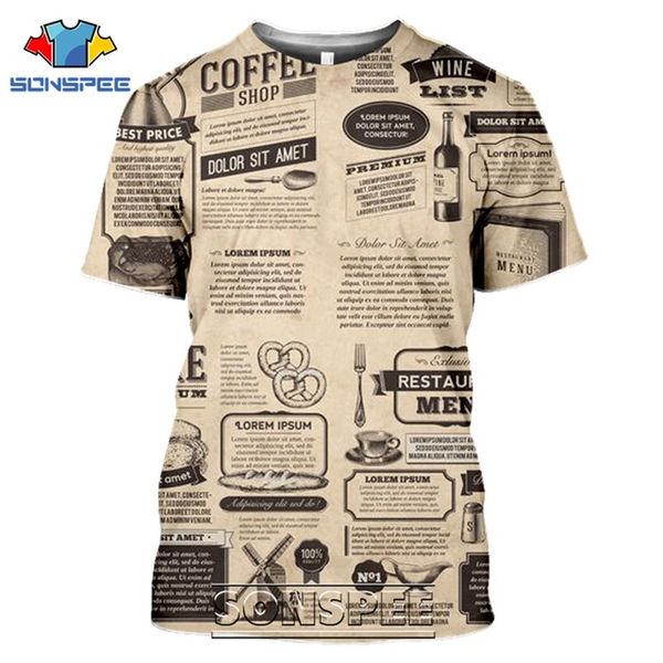 

old newspaper 3d print shirts comics hentai comics men clothing