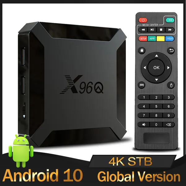 Originale X96Q TV Box Android 10.0 Allwinner H313 Quad Core 1GB 8GB Smart Media Player 2.4G Wifi 4K Set Top TVBox 1G8G Android10