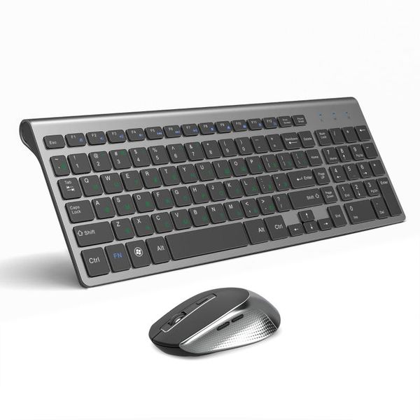 

russian wireless keyboard mouse set ergonomic mouse silent button keyboard and combo 2.4g for lappc