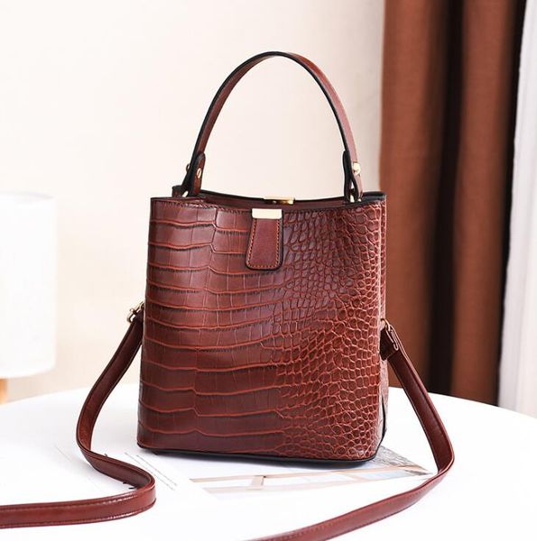 

women bucket bag fashion lady totes handbags temperament shoulder bags