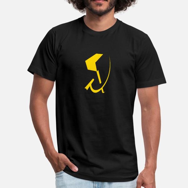 

with the hammer and sickle t shirt men personalized short sleeve round neck cool cute breathable spring autumn letters shirt