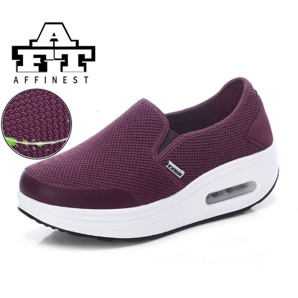 

height increasing 4.5 cm toning shoes woman body shape ups platform shoes air sole slimming swing anti-slip wedge sneaker