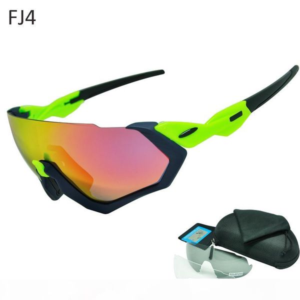 

new f jacket cycling glasses eyewear 3 lens poarized sunglasses coated mirror uv400 mtb sports goggles, White;black