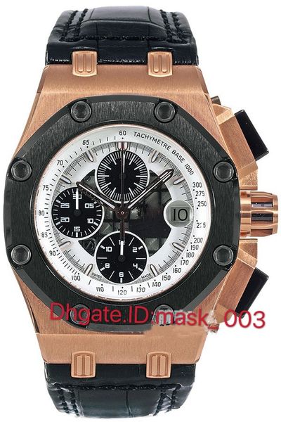 

jf, v2. royal oak offshore series, 26078ro, rb2 series, cal. 3126 timing movement, ceramic ring mouth, 42mm,designer watches, Slivery;brown