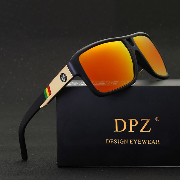 

dpz men's polarized sunglasses driving sun glasses men women sport uv400 designer oculos, White;black