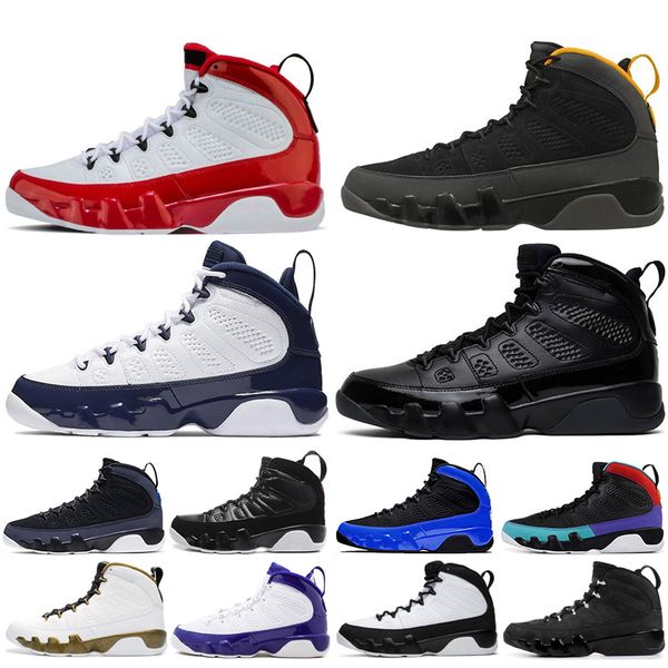 

bred 9 9s mens basketball shoes unc racer blue university-gold regon ducks og space jam men sporst sneakers trainers shoes 7-13