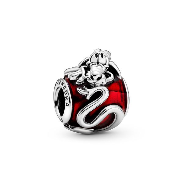 

new authentic ale 925 sterling silver red cartoon mulan mushu charm beads diy designer charms for fashion jewelry making pandora bracelets, Black
