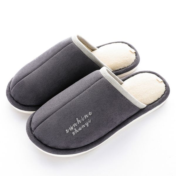 

women's slippers 2020 new home cotton slippers female winter indoor soft bottom woman house couple non-slip, Black