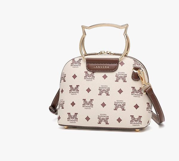 

the new one shoulder portable shell bag diagonal bag small european and american fashion trend printing l8831