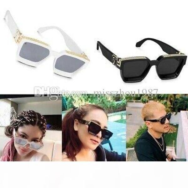 

2019 luxury миллионер очки для мужчин полного кадр урожай дизайнера 1.1 солнцезащитных очков для мужчин блестящие золота горячего надуватель, White;black