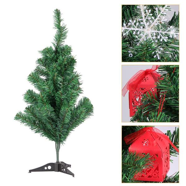

christmas decorations tree plastic holder base for home party decortaion green artificial miniature