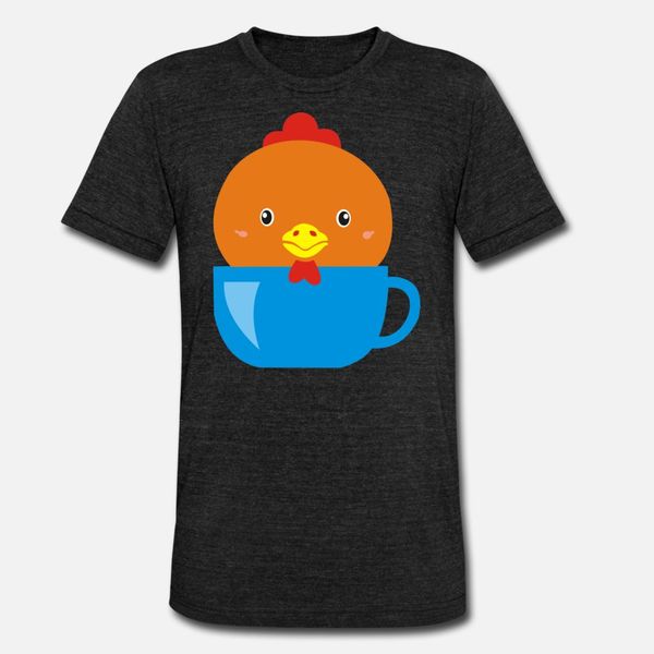 

chicken on a cup t shirt men custom 100% cotton s-xxxl natural interesting casual spring autumn trend shirt