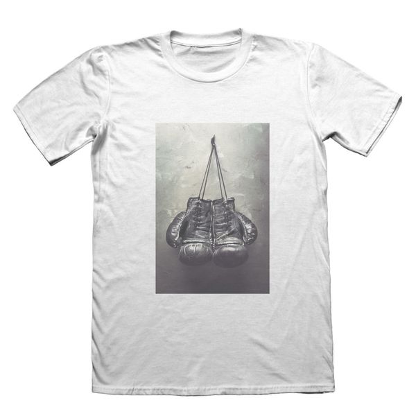 

2019 new summer cotton men tee shirt boxs gloves distressed t-shirt - funny mens gift fashion t-shirt design