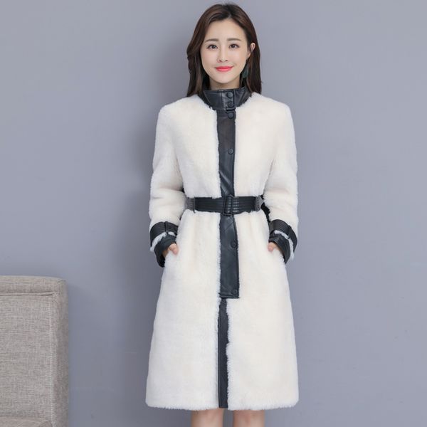 

wywan female jacket women slim jacket thick parka overcoat winter outwear hooded zipper coat women's down women's coat, Black