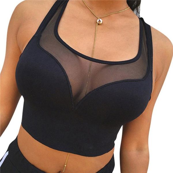 

yoga shirts bra women fitness workout underwear sport bra running vest wire shockproof push up crop seamless tank top, White;red