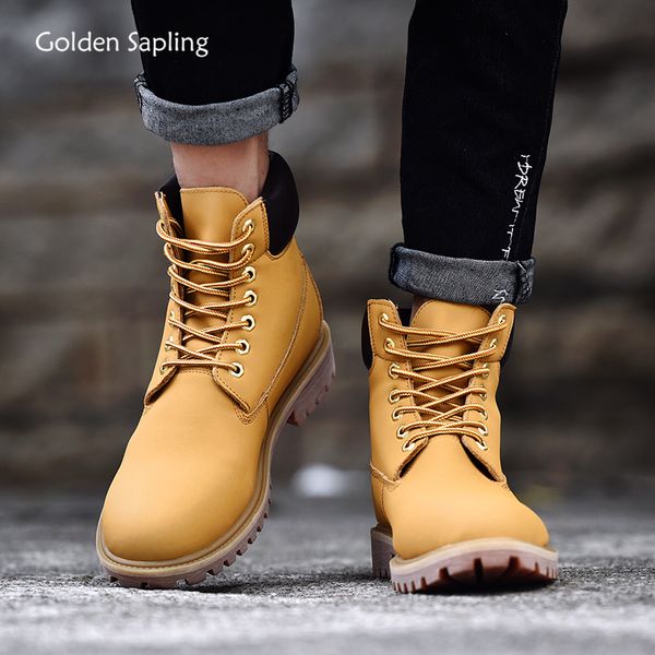 

golden sapling classic design tactical boots men breathable leather outdoor trekking shoes retro new men's hunting desert boots