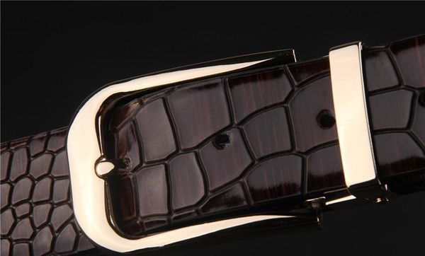 

2017 mens women business belts ceinture pin buckle genuine leather belts for men waist belt 1, Black;brown
