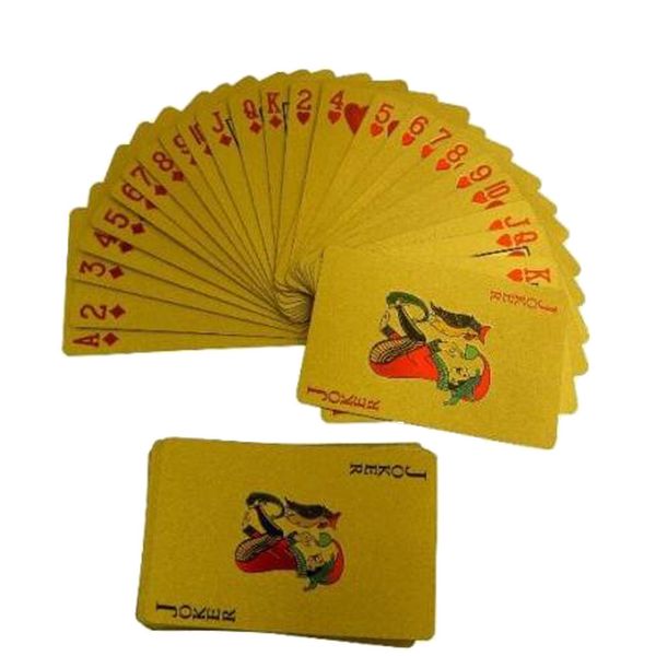 

24 karat gold plated playing cards долларовая банкнота дизайн игры в покер present