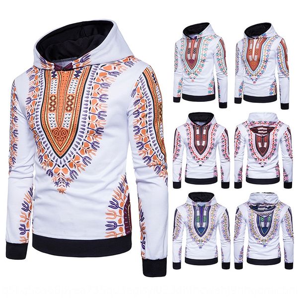 

v4my9 european national new fashion style sweater personality ethnic style long 3d sleeve printed sweater wt318, Black