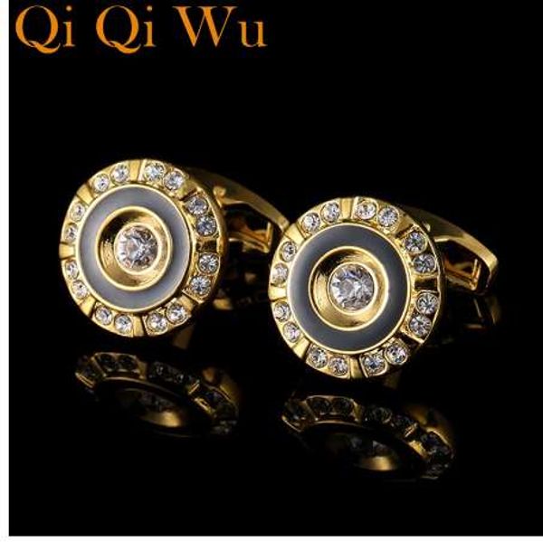 

new men's gold cuff link accessories mens french cufflinks buttons design cuffs jewelry suit sleeve buttons1, Silver