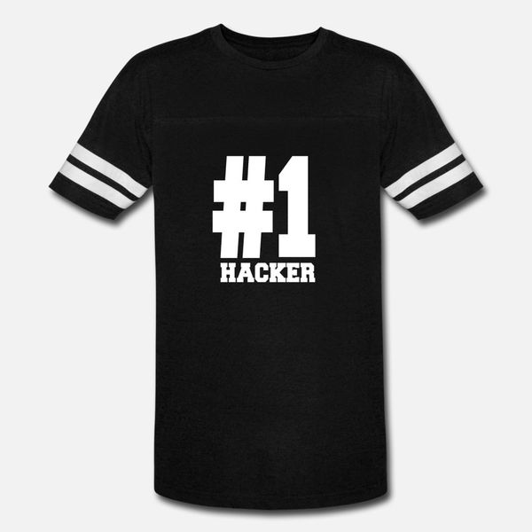 

number 1 hacker fantastic for hackers t shirt men personalized tee shirt round neck male gift new fashion spring autumn vintage shirt