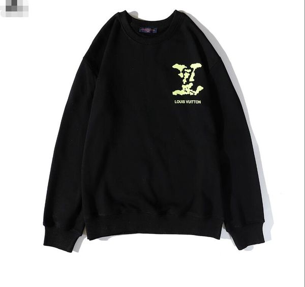 

2020 men's women's loose big yards hoodie black and white long sleeve asian size m-2xl wholesale
