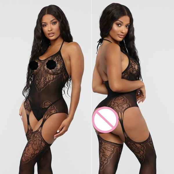 

sleepwear lingerie femme babydoll bodysuit for women mesh body stocking product erotic garter catsuit porno nightwear, Red;black
