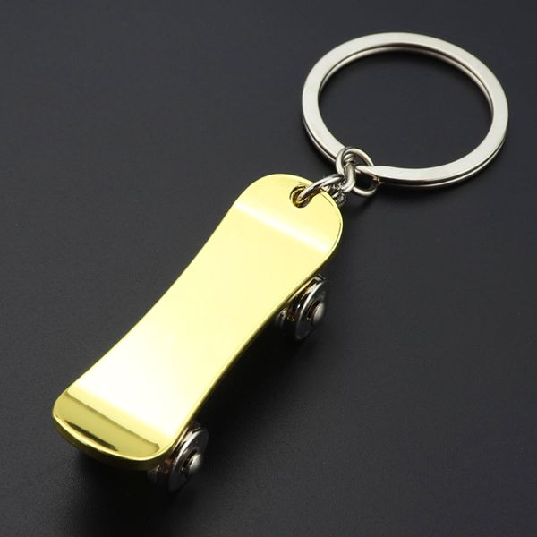 

2020 fashion keychain skateboard key chain metal keychain scooter advertising promotional high quality, Silver