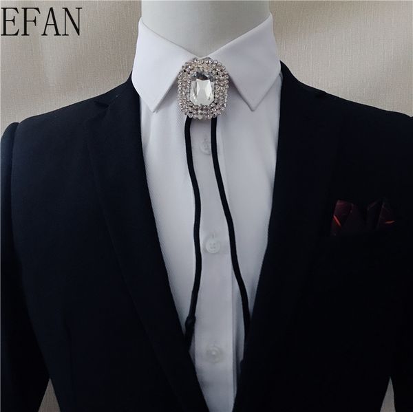 

vintage white rectangle gem rhinestones shiny handmade western cowboy bolo tie rodeo dance necktie bola tie, Blue;purple