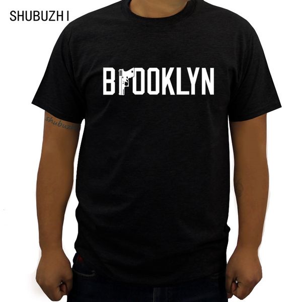 

men's black graphic t shirt brooklyn bronx crooklyn hip hop urban wear tee selling 100 % cotton casual men t-shirt