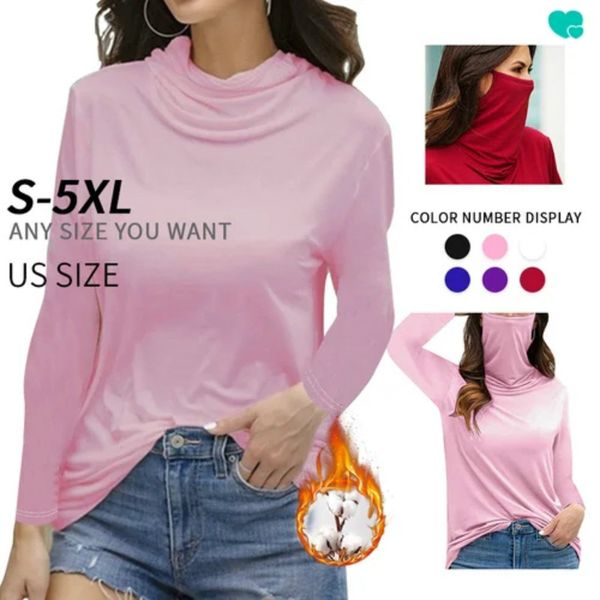 

multi functional women's long sleeve t-shirt can add a layer of warmth inside, White