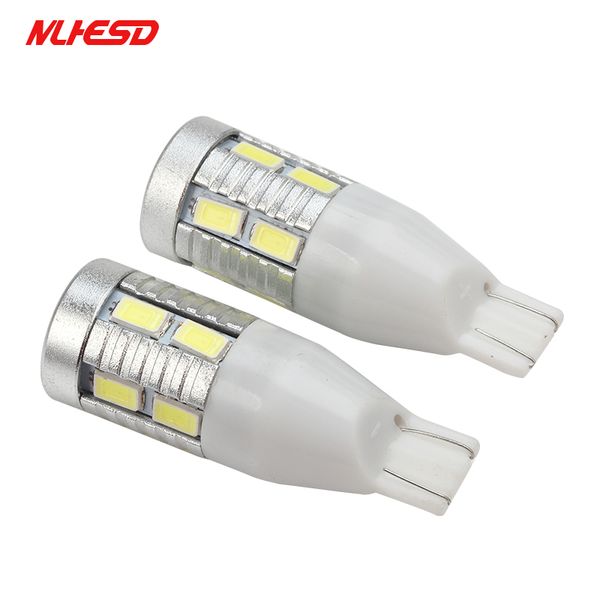 

2pcs car auto led t15 5630 10smd with lens wedge led light bulb lamp super bright high power t15 projector turn tail