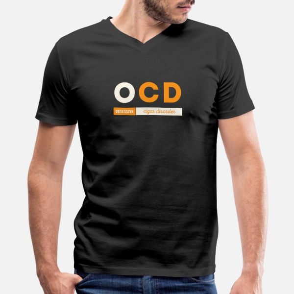 

ocd obsessive cigar disor t shirt men designing 100% cotton o neck letter fitness breathable spring autumn letters shirt