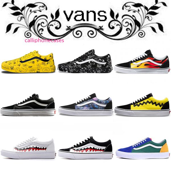 

van old skool off the wall fear of god youth girls boys athletic shoes rock flame yacht white sharktooth skateboard canvas sports sneakers
