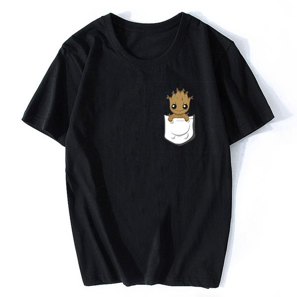 

groot t shirts tees men porg x planet monarch bounty hunter superhero movie guardians of the galaxy lovely cool funny shirt